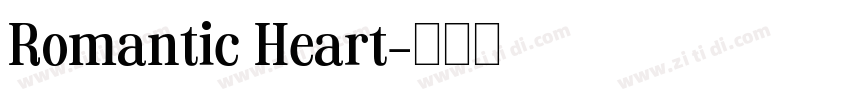 Romantic Heart字体转换